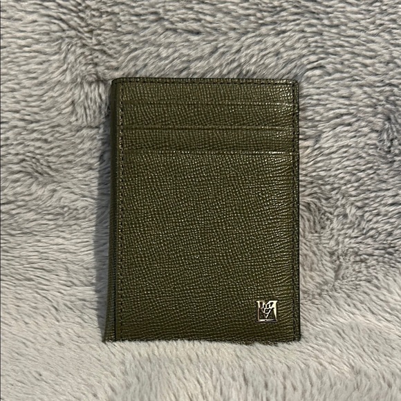 MCM Unisex Green Leather Wallet Compact Design - Picture 1 of 10